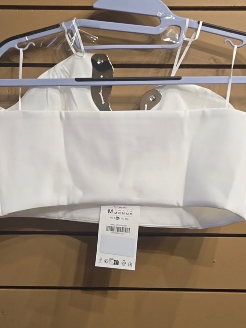 Zara JEWEL CROP TOP Size Medium - Picture 3 of 4